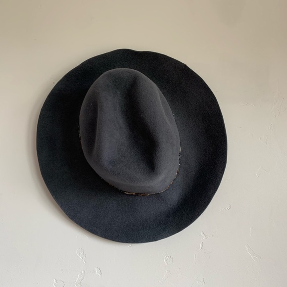 Eugenia Kim Farrah rabbit fur wide brim hat